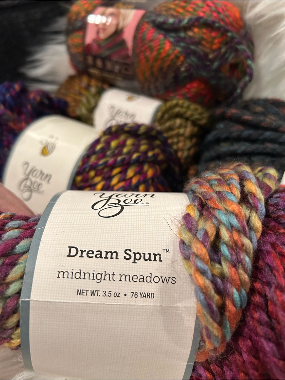 Multicolor Bulky Yarn Collection - Assorted Jewel Tones - Picture 4 of 11